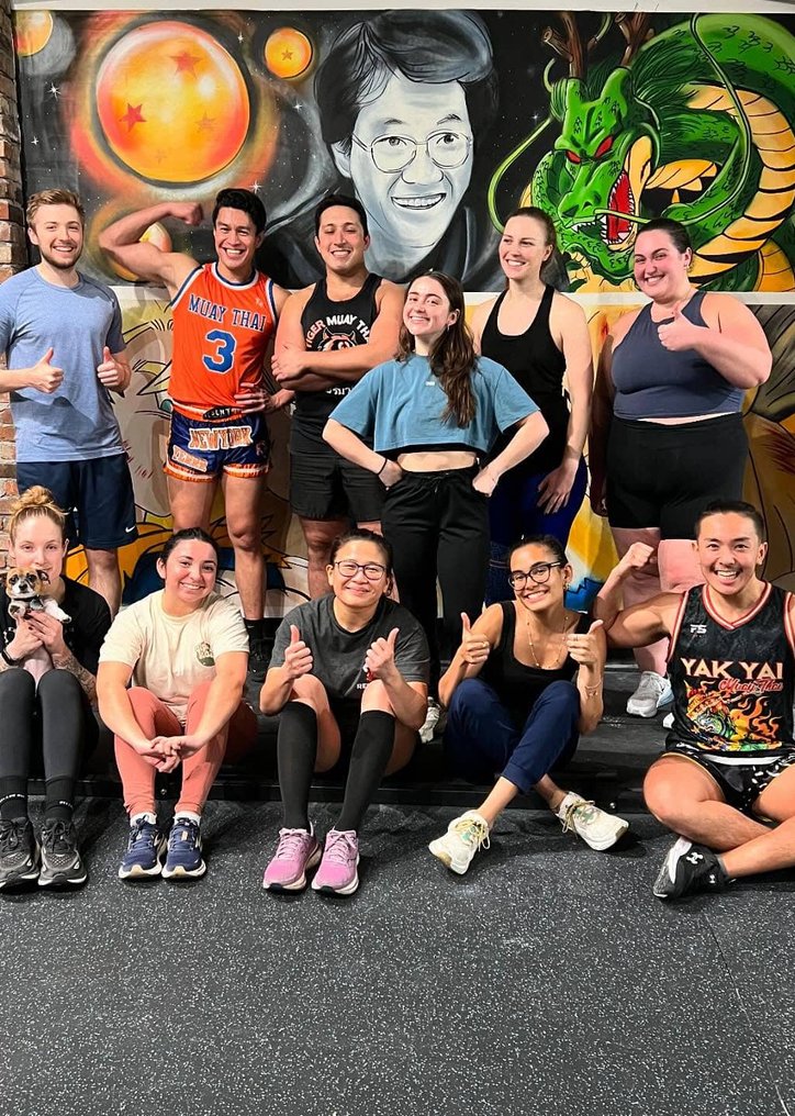 Young Savage athletes group photo after session